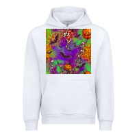 White halloween party seamless pattern Urban Hoodie - BundleAndBundleShop
