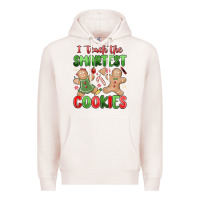Pale Pink teach the smartest cookies Premium Hoodie - MaliasSmallBusiness