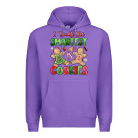 Purple teach the smartest cookies Premium Hoodie - MaliasSmallBusiness