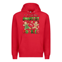 Red teach the smartest cookies Premium Hoodie - MaliasSmallBusiness