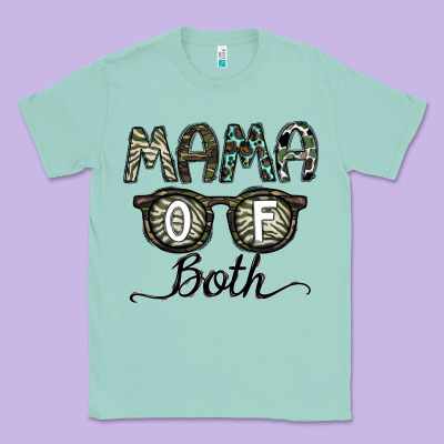 Mama Of Both Classic Tee Designed By Cowhidedigitalart