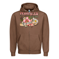 Chestnut fearfully and wonderfully created Zipper Hoodie - JahusDesignShop