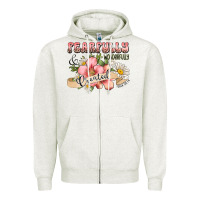 Oatmeal Heather fearfully and wonderfully created Zipper Hoodie - JahusDesignShop