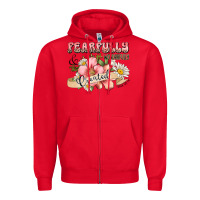 Red fearfully and wonderfully created Zipper Hoodie - JahusDesignShop