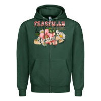 Sports Green fearfully and wonderfully created Zipper Hoodie - JahusDesignShop