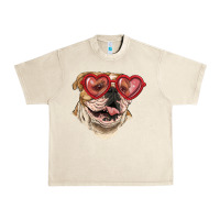 Sandshell english bulldog with love glass Urban Heavy Tee - RanaPortraitStore