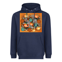 Navy cowhide pumpkin Heavyweight Hoodie - AdoDesignShop