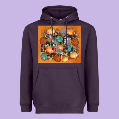 Cowhide Pumpkin Heavyweight Hoodie Designed By Adodesignshop