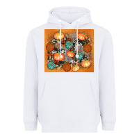 White cowhide pumpkin Heavyweight Hoodie - AdoDesignShop