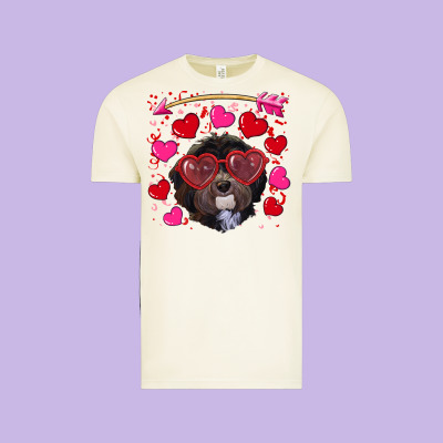 Vintage Tee Valentine's day havanese dog