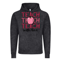 Vintage Black teach with love Vintage Hoodie - JahusDesignShop