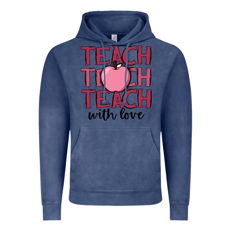 Teach With Love Vintage Hoodie by JahusDesignShop | Teevron