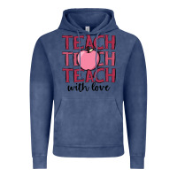 Vintage Denim teach with love Vintage Hoodie - JahusDesignShop