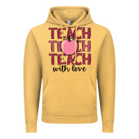 Vintage Mustard teach with love Vintage Hoodie - JahusDesignShop