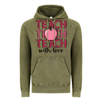 Vintage Olive teach with love Vintage Hoodie - JahusDesignShop
