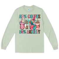 Matcha 50 coffee 50 anxiety coffee cups Long Sleeve Tee - Zillion Design Studio