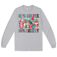 Moon Dust 50 coffee 50 anxiety coffee cups Long Sleeve Tee - Zillion Design Studio