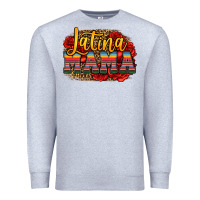Heather Grey latina mama Premium Sweatshirt - Jasminsmagicworld