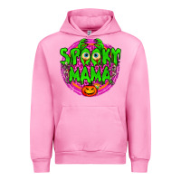 Fuchsia Pink spooky mama Urban Hoodie - BundleAndBundleShop