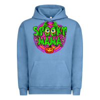 Pigment Pebble Blue spooky mama Urban Hoodie - BundleAndBundleShop