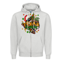 Dove Grey texas christmas Zipper Hoodie - AdoDesignShop