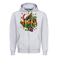 Texas Christmas Zipper Hoodie | Teevron