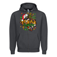 Smoke texas christmas Zipper Hoodie - AdoDesignShop