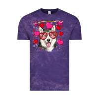 Cloud Purple Valentine's day husky Vintage Tee - RanaPortraitStore