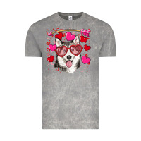 Cloud Rock Valentine's day husky Vintage Tee - RanaPortraitStore