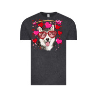 Valentine's Day Husky Vintage Tee | Teevron