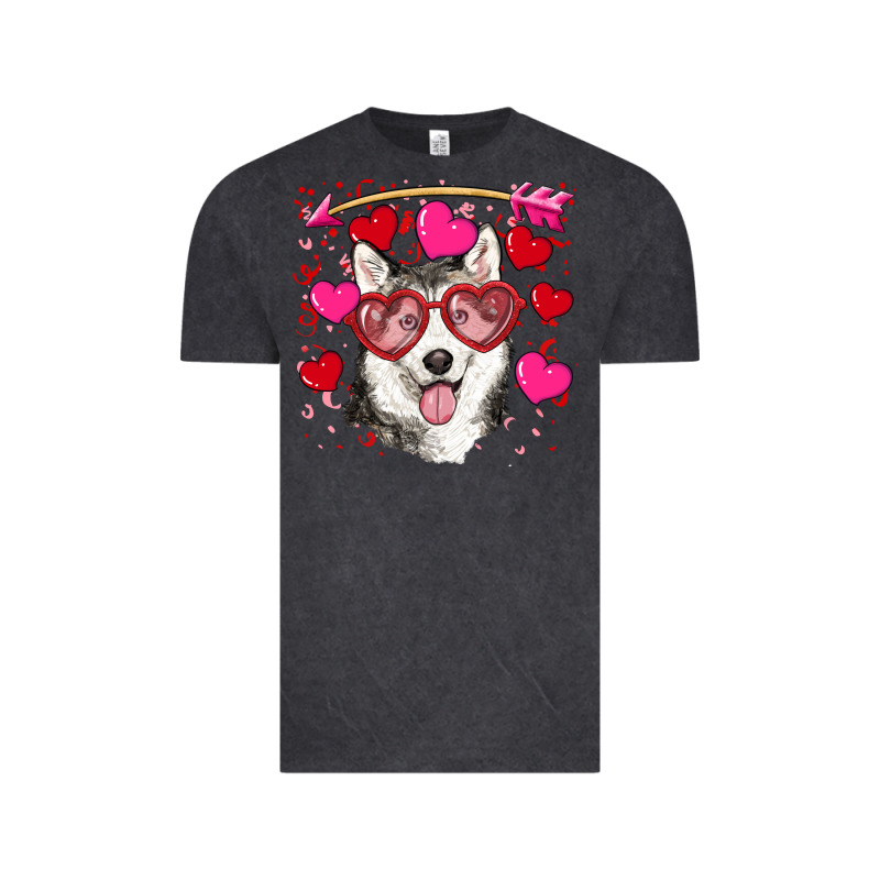 Valentine's Day Husky Vintage Tee by RanaPortraitStore | Teevron