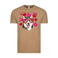 Vintage Coffee Valentine's day husky Vintage Tee - RanaPortraitStore