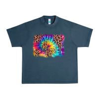 Midnight Navy leopard tie dye background Urban Heavy Tee - Zillion Design Studio