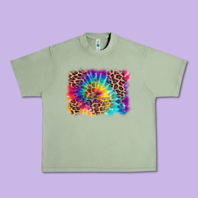 Urban Heavy Tee leopard tie dye background