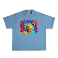 Pebble Blue leopard tie dye background Urban Heavy Tee - Zillion Design Studio