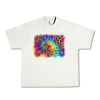 Pistachio leopard tie dye background Urban Heavy Tee - Zillion Design Studio