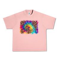 Salmon leopard tie dye background Urban Heavy Tee - Zillion Design Studio