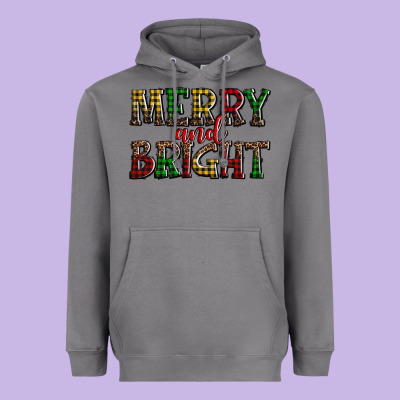 Merry And Bright Heavyweight Hoodie Designed By Adodesignshop