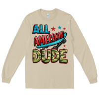 Mushroom all american dude Long Sleeve Tee - Zillion Design Studio