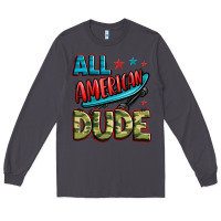Smoke all american dude Long Sleeve Tee - Zillion Design Studio
