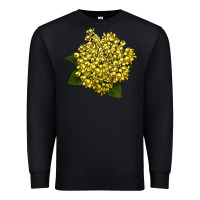 Black Oregon Grape Flower Illustrations Premium Sweatshirt - LillyAllenDesigns
