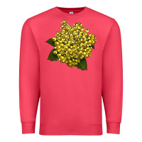 Cardinal Oregon Grape Flower Illustrations Premium Sweatshirt - LillyAllenDesigns