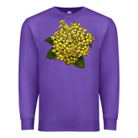 Purple Oregon Grape Flower Illustrations Premium Sweatshirt - LillyAllenDesigns