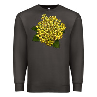 Smoke Oregon Grape Flower Illustrations Premium Sweatshirt - LillyAllenDesigns