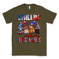 Army Green Chillin' with my gnomies 4th of July Classic Tee - CowGirlArtShop