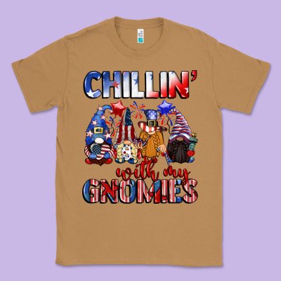 Chillin' With My Gnomies 4th Of July Classic Tee Designed By Cowgirlartshop