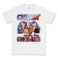 White Chillin' with my gnomies 4th of July Classic Tee - CowGirlArtShop