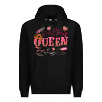 Black crafting queen Premium Hoodie - NancyCooperArtShop