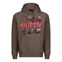 Coffee crafting queen Premium Hoodie - NancyCooperArtShop