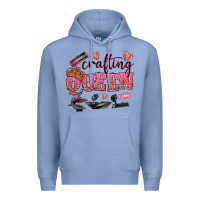 Colony Blue crafting queen Premium Hoodie - NancyCooperArtShop